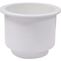 Подстаканник белый врезной 108x80мм (710300)